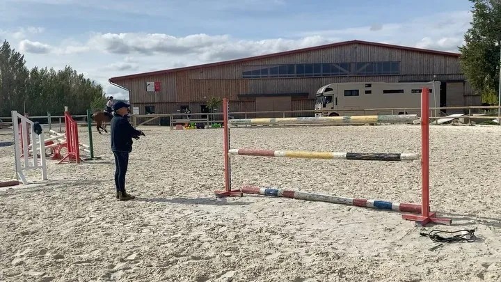 Passage de galop près de Salon-de-Provence